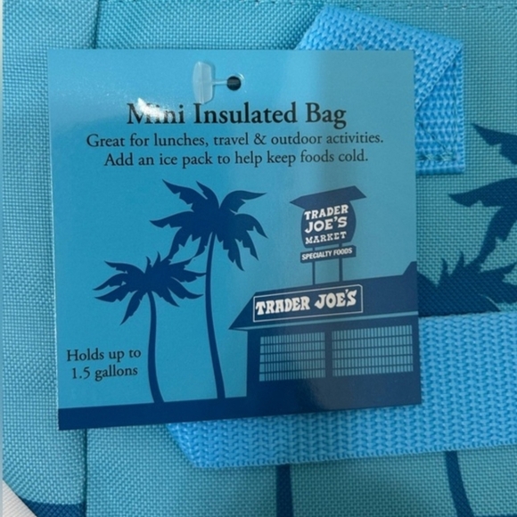 Trader Joe's Limited Edition Blue Mini Insulated Bag - Picture 4 of 7